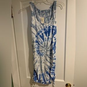 Blue tie dye dress